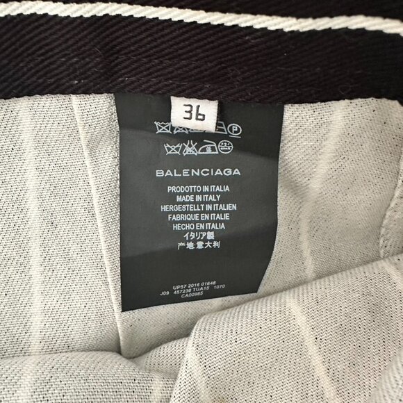 Balenciaga Resort Runway Striped Side Slit Wrap Skirt Size EU36 - Picture 4 of 7